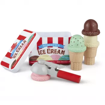 Melissa & Doug Scoop & Stack conjunto de gelados cozinha de brincar