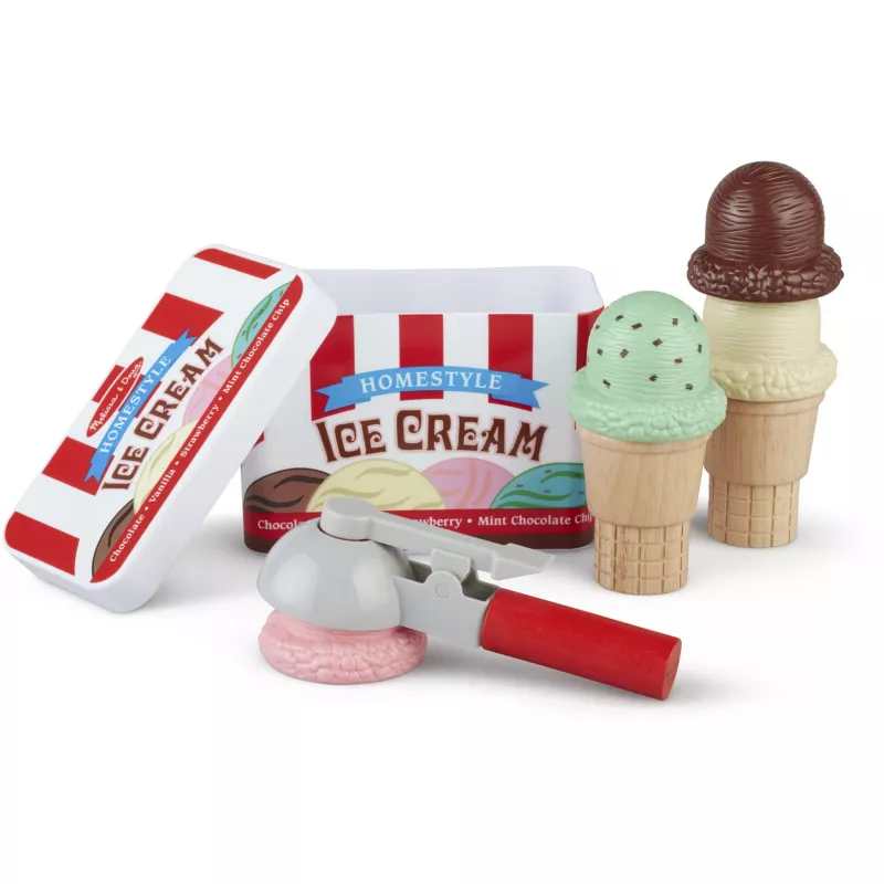Melissa & Doug Scoop & Stack conjunto de gelados cozinha de brincar