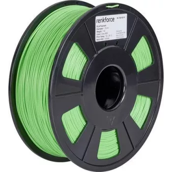 Material de impressão 3D Renkforce RF-4511198 ácido polilático (PLA) verde 1 kg (RF-4511198)