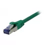 Cabo patch RJ45 - CAT6A 500 MHz - 7,5 m - verde - S-STP (S/FTP) - AWG27 - LSZH - Synergy 21