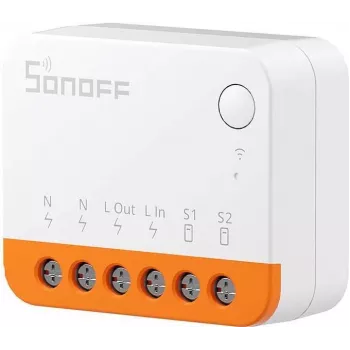 Controlo de luz inteligente Sonoff MINIR4 Smart Home sem fios laranja branco