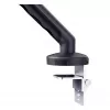 Suporte de monitor DIGITUS Single Design para ecrãs até 35 polegadas, grampo, 10 kg, VESA 75x75–100x100, inclinação -45–90°