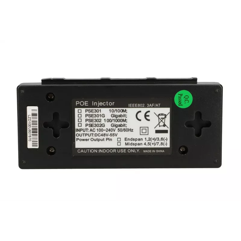 Fonte de alimentação Extralink POE-48-48W, 48V, 1A, 48W, Gigabit 802.3af/at