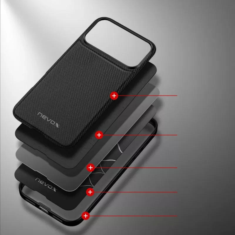 nevox StyleShell NYLO - iPhone 17 Pro Max 6.9 preto (2529)