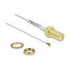 Cabo de antena conector fêmea SMA painel para ficha I-PEX Inc. MHF 4 0,81 20 cm branco