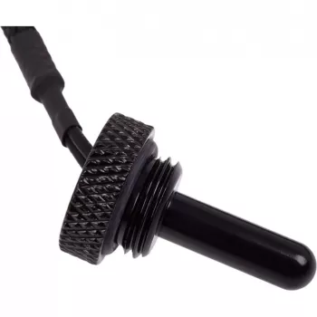 Alphacool Eiszapfen Sensor de temperatura Plug G1/4 - Sensor de temperatura para sistema de refrigeração líquida - Preto profundo - 50 cm