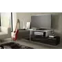 Móvel de TV Cama SIGMA 3 180 preto/preto brilhante + branco