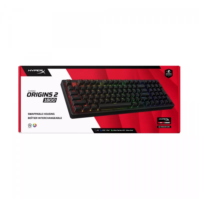 HyperX Origins 2 1800 Teclado preto
