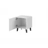 Mesa de cabeceira cama meble PAFOS 2 unid., 45x40x51 cm, branco mate, MDF/aglomerado, espessura da estrutura 16 mm