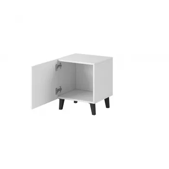 Mesa de cabeceira cama meble PAFOS 2 unid., 45x40x51 cm, branco mate, MDF/aglomerado, espessura da estrutura 16 mm