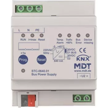 MDT STC-0640.01 fonte de alimentação de barramento c/ diagnóstico 4TE,REG,640mA (STC-0640.01)