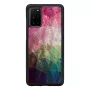 Capa de telemóvel iKins para Samsung Galaxy S20+ — design flores aquáticas, preto