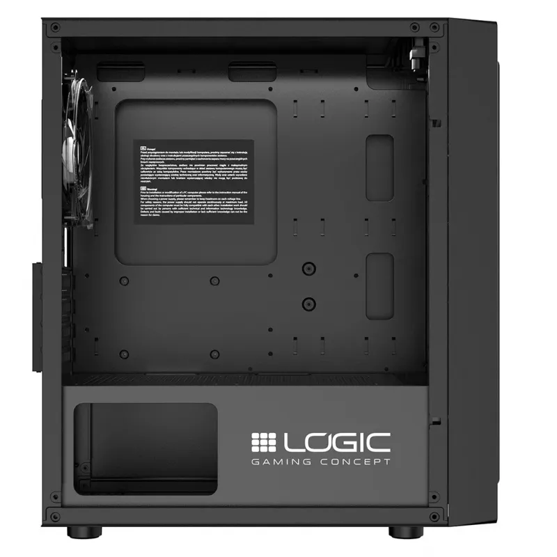 Caixa de computador Logic Concept Atos AM-ATOS-10-0000000-0002 ATX preta