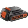 Bateria Black & Decker BL1518-XJ — 18V Li-Ion 1,5Ah, vermelho, 1 unidade