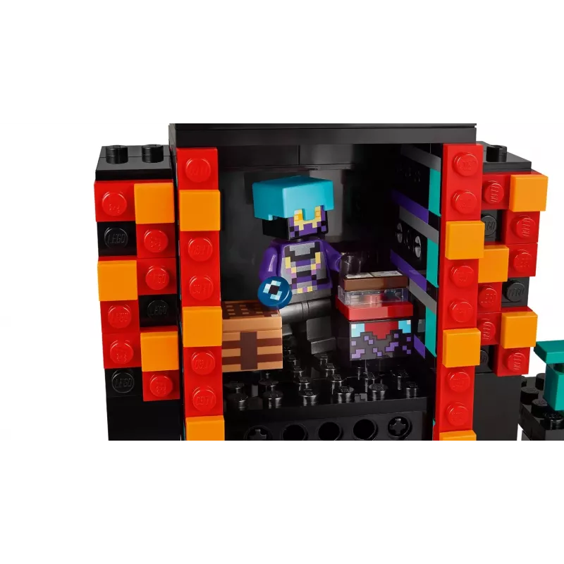 Brinquedo de construção LEGO Minecraft Conjunto 21279 A Torre do Enderman, 867 peças, 2 minifiguras, 450 mm de altura