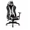 Cadeira de gaming normal Diablo X-HORN 2.0 preta e branca