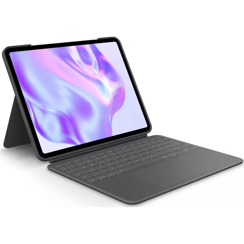 Teclado Logitech Combo Touch QWERTZ alemão Smart Connector grafite