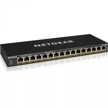 NETGEAR GS316P Não gerido Gigabit Ethernet (10/100/1000) Power over Ethernet (PoE) preto