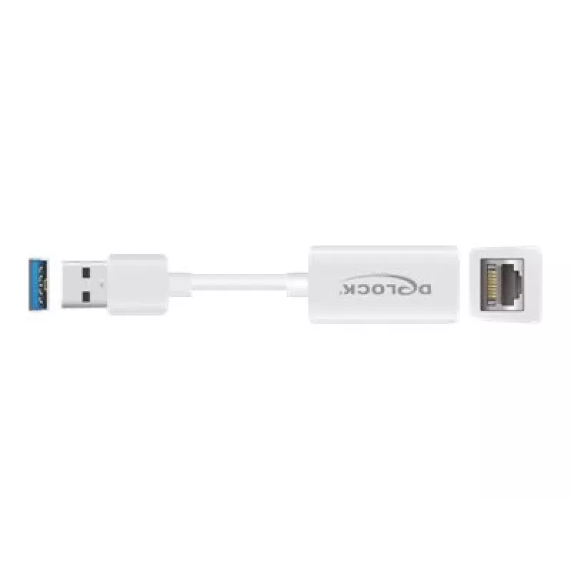 DeLOCK 65905 adaptador de rede de USB Type-A para Gigabit LAN, branco