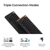 Teclado mecânico Keychron K4 HE com Gateron Double‑Rail Magnetic Nebula Switches, sem fios, preto, layout US