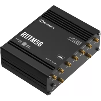 Router TELTONIKA RUTM56 modem duplo, Wi‑Fi 802.11ac, Gigabit LAN x4, suporte Mesh, MU‑MIMO (sem banda larga móvel)