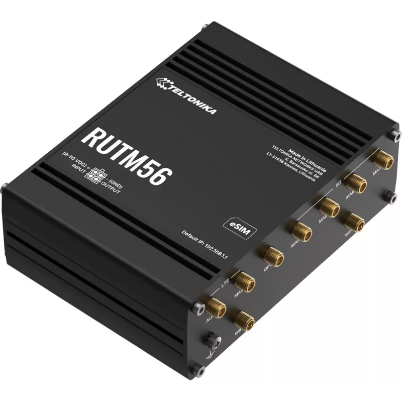 Teltonika RUTM56 router 5G com modem duplo, RUTM56000000