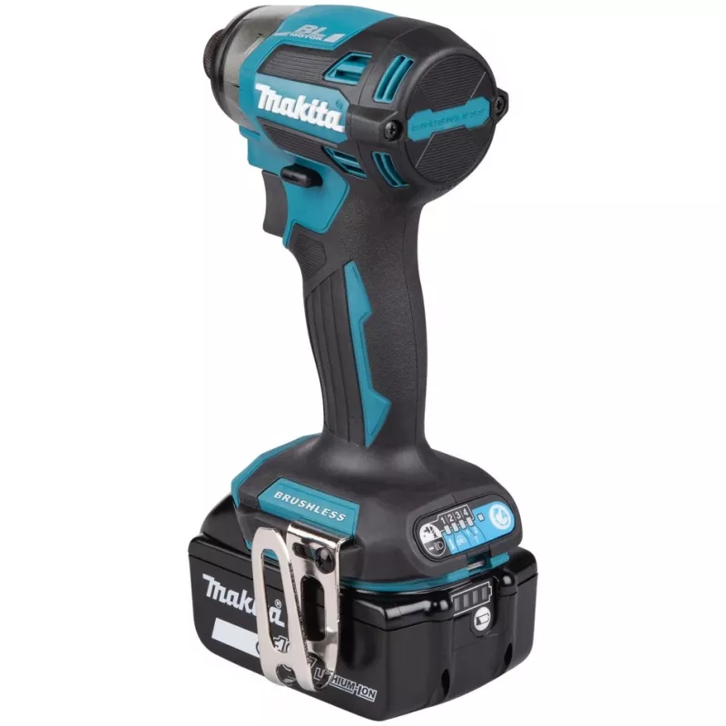 Makita DTD173RTJ aparafusadora de impacto a bateria, 3600 rpm, com baterias, carregador e mala, azul/preto