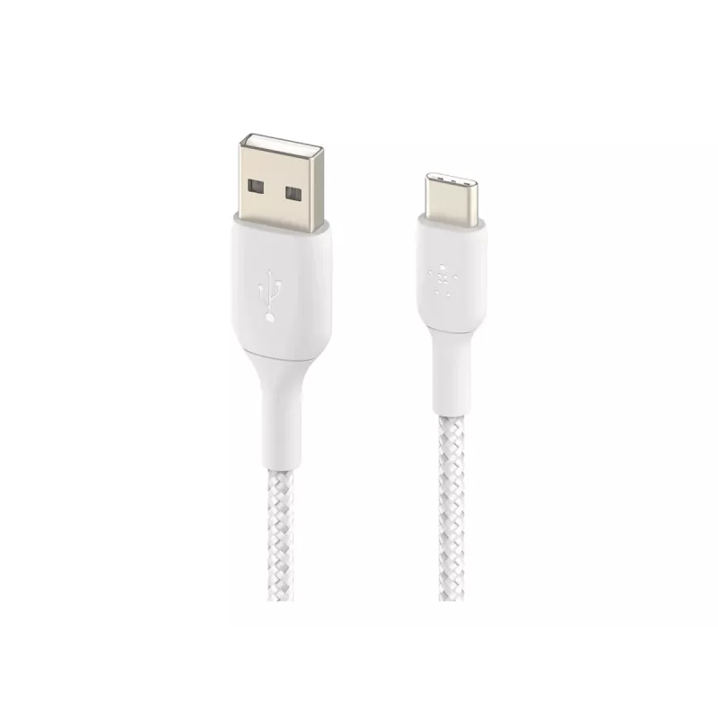 Cabo USB Belkin CAB002BT1MWH 1 m USB A para USB C Branco