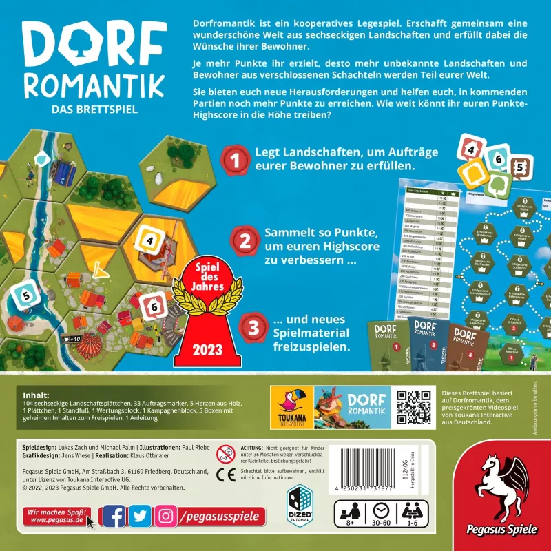 Dorfromantik - O jogo de tabuleiro (Jogo do Ano 2023)