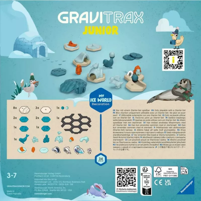 Jogo de tabuleiro Ravensburger GraviTrax Junior 3 anos ou mais