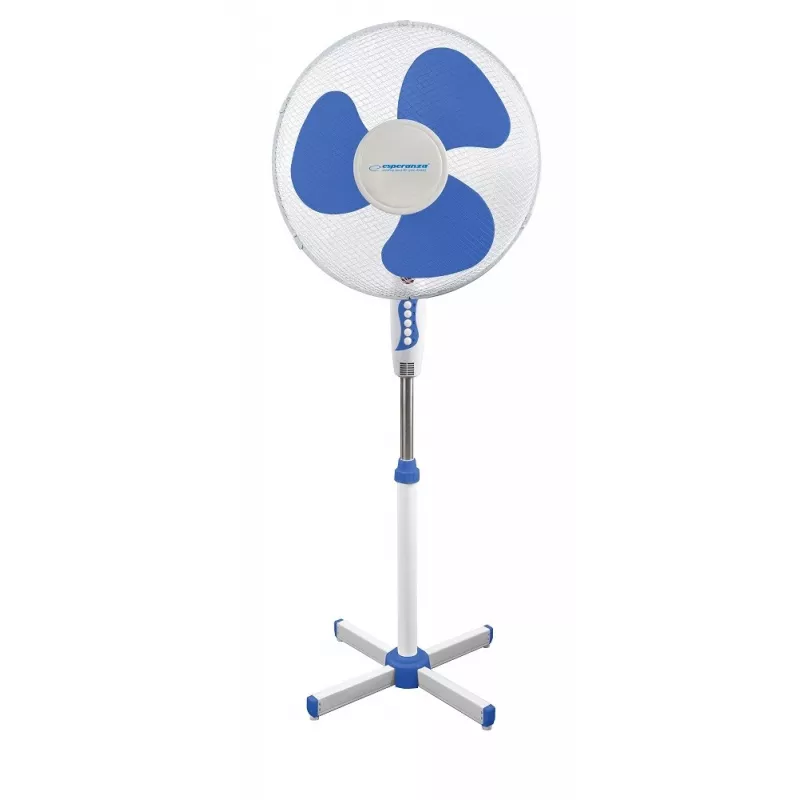 Ventilador doméstico ESPERANZA EHF001WB — 40 cm, 3 velocidades, de pé, altura ajustável, oscilante