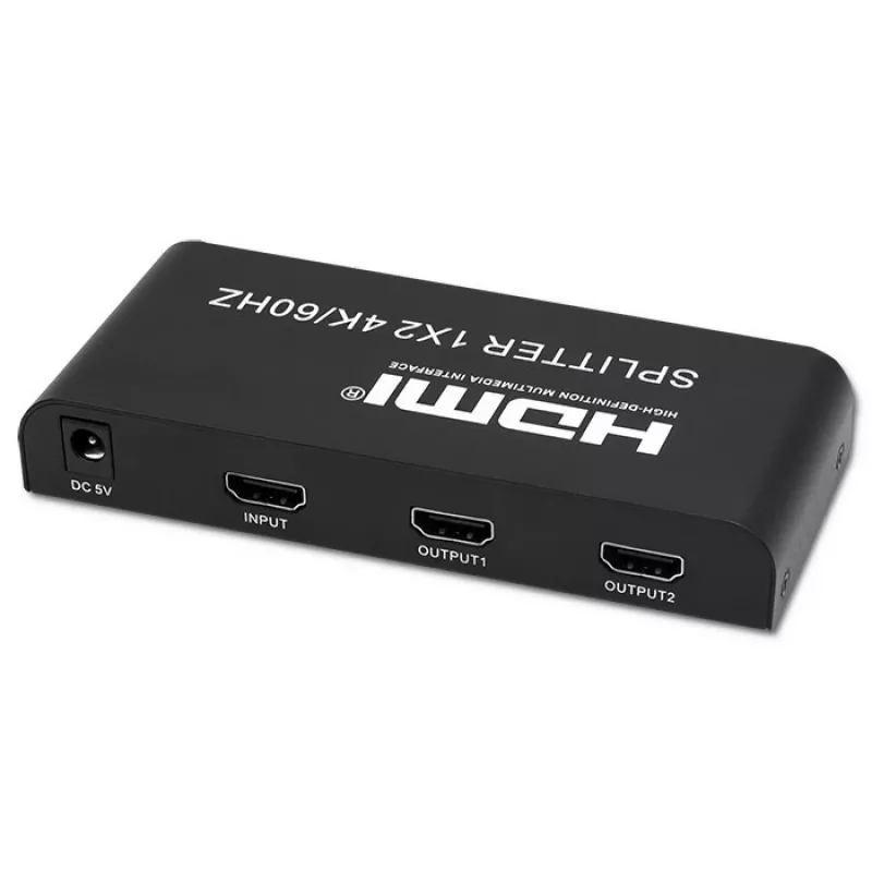 Qoltec 51797 Splitter HDMI ativo 2 x HDMI 4K x 2K | 6 Gb/s | 60 Hz