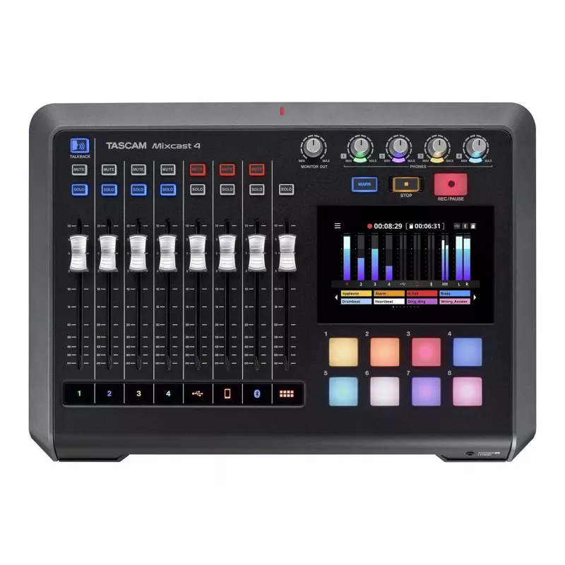 Misturadora Tascam Mixcast 4 – para gravação de podcasts