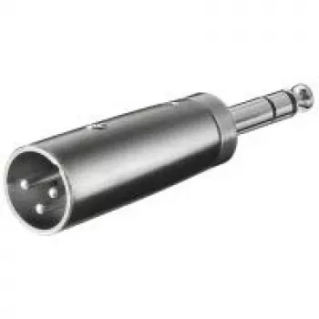Adaptador XLR Wentronic Goobay – ficha XLR (3 pinos) > ficha jack 6,35 mm (4 pinos, estéreo) (27515)