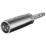 Adaptador XLR Wentronic Goobay – ficha XLR (3 pinos) > ficha jack 6,35 mm (4 pinos, estéreo) (27515)