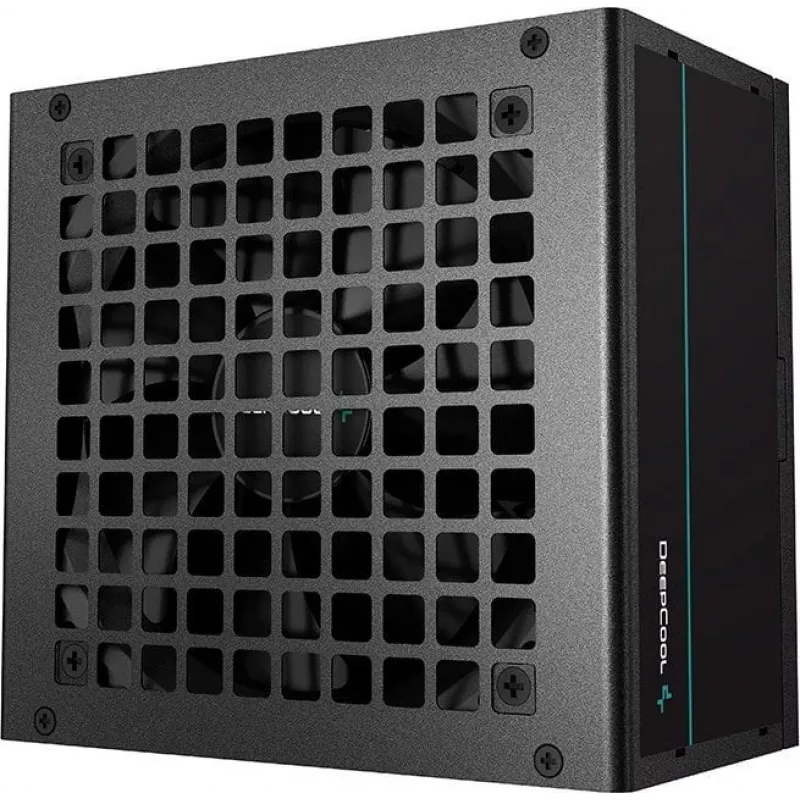 Fonte de alimentação DeepCool PF500 500 W ATX 2.4, 80 PLUS, ventoinha de 120 mm, 20+4-Pin, 2×6+2 PCIe, 4×SATA