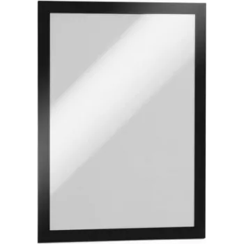 Moldura informativa magnética autoadesiva Durable DURAFRAME A4, preta