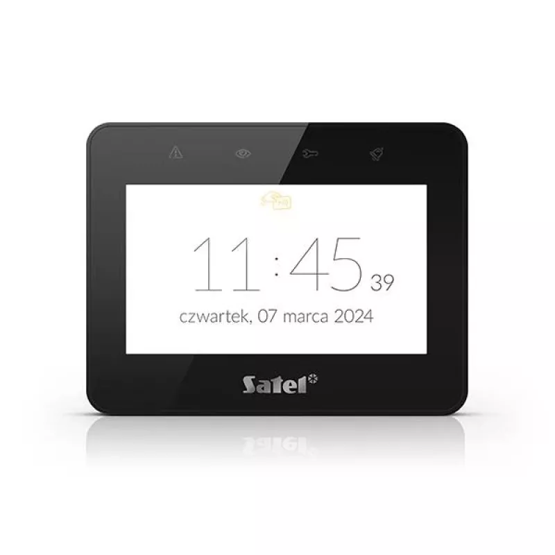 SATEL Painel de controlo tátil 4.3 INT-TSG2R-B preto