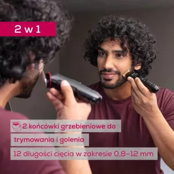 Aparador de barba e barba de três dias Beurer MN4 recarregável corte de precisão