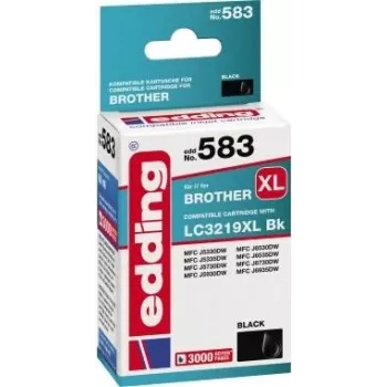 EDDING tinte substitui Brother LC3219XLBK compatível preto EDD-583 (18-583-01)