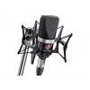 Neumann TLM 102 MT Studio-Set – microfone condensador de grande diafragma com aranha, preto