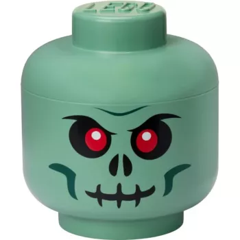 LEGO Storage Head Skeleton, caixa de arrumação preto/vermelho, grande