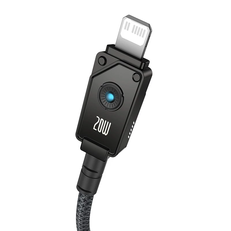 Cabo Baseus Unbreakable USB-C para iP 2 m 20 W preto