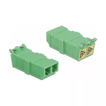 Acoplador de fibra ótica DeLOCK 85927 LC duplex fêmea para fêmea 4 unid.