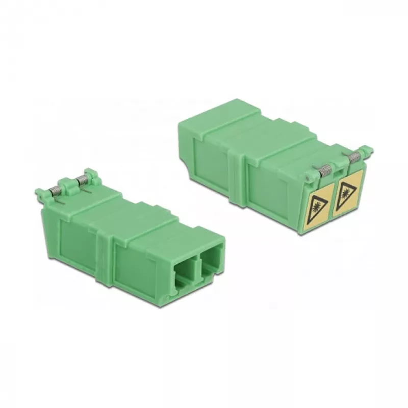 Acoplador de fibra ótica DeLOCK 85927 LC duplex fêmea para fêmea 4 unid.