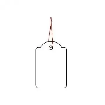 Etiquetas com fecho de fio HERMA 6915 25x38 mm com fio vermelho