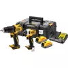 Conjunto combinado de ferramentas elétricas DeWALT DCK2062E2T-QW, mandril de 1/4 polegadas, binário de 200 N⋅m