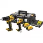 Conjunto combinado de ferramentas elétricas DeWALT DCK2062E2T-QW, mandril de 1/4 polegadas, binário de 200 N⋅m
