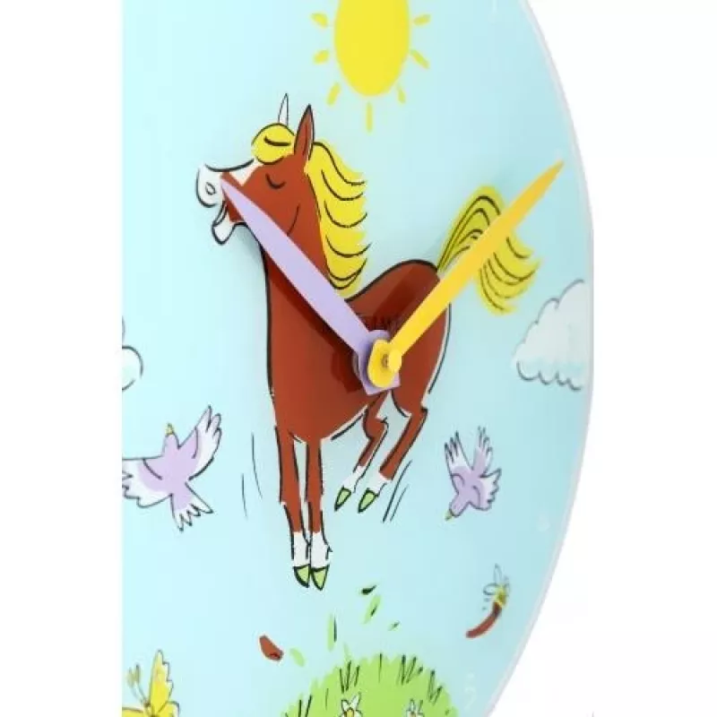 Relógio NeXtime 8812 Jump for joy, Ø30 cm, relógio de parede, azul/multicolor