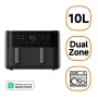 Fritadeira de ar quente Xiaomi Dual Zone EAN 10 L 2700W Potência total Preto
